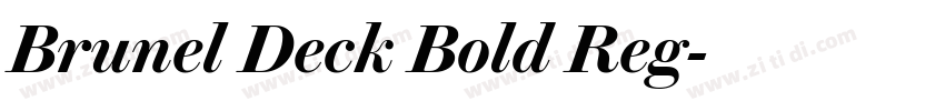 Brunel Deck Bold Reg字体转换